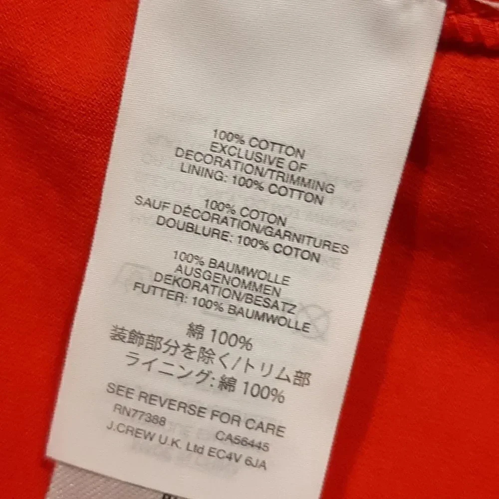J.Crew Red Orange Tank Shirt